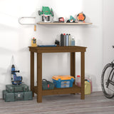 Work Bench Honey Brown 80x50x80 cm Solid Wood Pine 822499