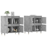 Sideboards 2 pcs Concrete Grey Engineered Wood 3190169
