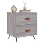 ZNTS Bedside Cabinets 2 pcs Grey Sonoma 40x35x47.5 cm Engineered Wood 827257