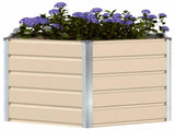 Planter Ivory 129 x 129 x75 cm Steel 42018077