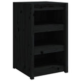 Outdoor Kitchen Cabinet MEPPEL Black 55x55x92 cm Solid Wood Pine 832343