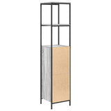 Bathroom Cabinet with Shelves Grey Sonoma 36x35x165 cm 861910