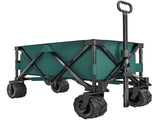 140L Festival Trolley on Wheels, Folding Camping Trolley Cart with Telescopic Handle, Big Wheels for T3398P377650