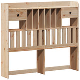 Bookcase Bed without Mattress 135x190 cm Double Solid Wood Pine 3322786