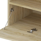 TV Cabinet with LED Lights Sonoma Oak 75x35x40 cm 804397
