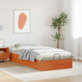 Ottoman Bed Frame with Storage Wax Brown 90 x 190 cm 3418764