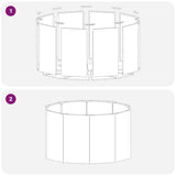 Planter Silver 90 x 90 x 50 cm Galvanised Steel 883757