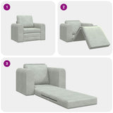 Sofa Bed Light Grey 98 x 71 x 83 cm Velvet 4106666