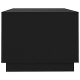 Coffee Table Black Engineered Wood Medium Modern Coffee Table 810281