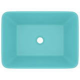 Luxury Wash Basin Matt Light Green 41x30x12 cm Ceramic 147046