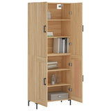 Highboard Sonoma Oak 69.5x34x180 cm Engineered Wood 3195790