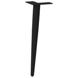 Coffee Table Legs Conical Shape 4 pcs Black 42-43 cm Steel 4012512