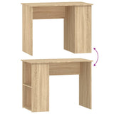 Desk Sonoma Oak 100x55x75 cm Engineered Wood 823027