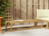 Outdoor Stool Bench White 115 x 43 x 37 cm Solid Acacia Wood 901673