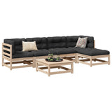 6 Piece Garden Sofa Set Solid Wood Pine 3299396