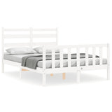 Bed Frame without Mattress White 120x200 cm Solid Wood Pine 3192032