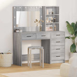 Dressing Table Light Grey 78.5 x 41 x 135 cm Engineered wood 3334196