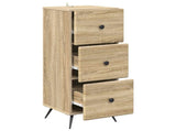 Drawer Cabinet Sonoma Oak 33 x 34.5 x 90 cm Engineered Wood 895537
