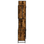3 Piece Bathroom Furniture Set Smoked Oak Engineered Wood 3301122