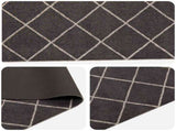 Kitchen Rug Anthracite Checked 300 x 60 cm 100% Polyamide 42045727