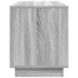 TV Cabinet with LED Lights Grey Sonoma 100x41x50 cm 861414