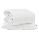 Summer Duvet with Pillow 2 pcs White Microfiber 3376405