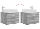 Bathroom Furniture Set 2 pcs Grey Sonoma Engineered Wood 3403981