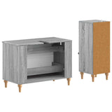 2 Piece Bathroom Cabinet Set ALKMAAR Grey Sonoma 3417672