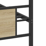 Bed Frame without Mattress Sonoma Oak 90x190 cm Single Engineered Wood 4106802