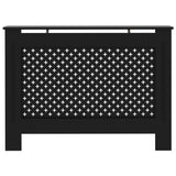 Radiator Cover Black 112x19x81.5 cm MDF 288192