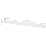 Wall Shelves 4 pcs White 120 cm 276000