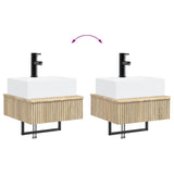 Wall-Mounted Wash Basin Sonoma Oak 40 x 41 x 39 cm 890200