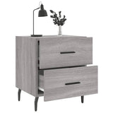 Bedside Cabinet Grey Sonoma 40x35x47.5 cm Engineered Wood 827352