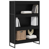 Book Cabinet Black Oak 80 x 30 x 121 cm Engineered Wood 886414