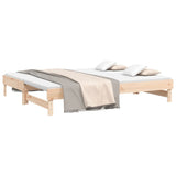 Pull-out Day Bed without Mattress 2x cm Solid Wood Pine 823384