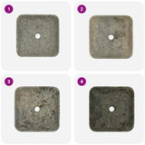 Sink Grey 40x40x10 cm Marble 149182