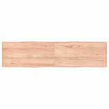 Table Top Light Brown 160x40xcm Treated Solid Wood Live Edge 363968