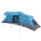 Family Tent with Roof Blue and Grey 721 x 335 x 212 cm 4100671