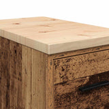 Garage Storage Cabinet Old Wood 30x51x85 cm Solid Wood Pine 860587