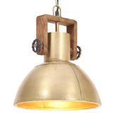Industrial Hanging Lamp 25 W Brass Round 30 cm E27 320533