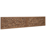 Bed Headboard Natural Solid Teak Wood 42024564