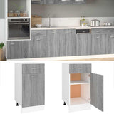 Drawer Bottom Cabinet "Lyon" Grey Sonoma 40x46x81,5 cm Engineered Wood 815571