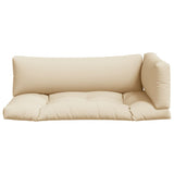 Pallet Cushions 3 pcs Beige Fabric 360947