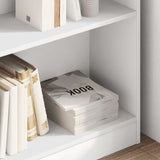 Bookcase White 80x24x75 cm Engineered Wood 800891