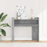 Console Table Concrete Grey 100x35x90 cm Engineered Wood 848468