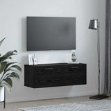 Wall Cabinet Black oak 100 x 36.5 x 35 cm Engineered wood 879575