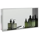 Shower Niche Brushed Silver 62x32x9 cm Stainless Steel 4005128