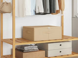Storage Box 24 pcs Cream 50 x 30 x 25 cm Non-woven fabric 42024604