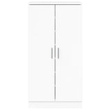 Shoe Cabinet High Gloss White 55x35x108 cm Engineered Wood 342667