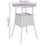 Garden Dining Set 5 pcs Black Poly rattan 3334952